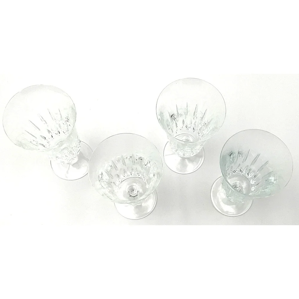 Mikasa Park Avenue Lead Crystal Iced Tea Glass Set of Four Brand New Vintage Set